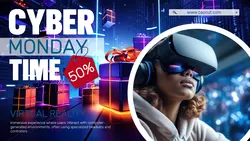 Cyber Monday Electronic Sale Twitter Post