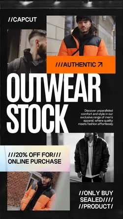 4 Multi-product Image + Men's Clothes Simple Urban