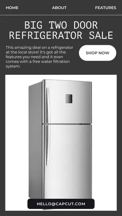 Electronic Refrigerator Sale Product Display Instagram Story