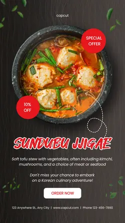 Korean Food Sale Instagram Story