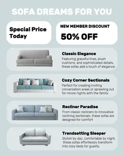 Household Sofa Dreams Shop Display