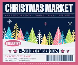 CHRISTMAS MARKET PINK BLUE
