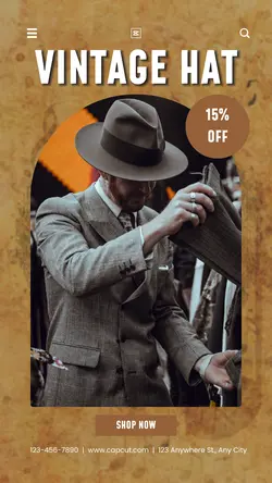Men Hat Sale - Instagram Story