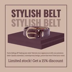 Fashion Industri Stylish Belt Instagram Post