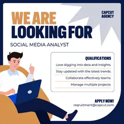 Looking for Social Media Analyst Promotion Instagram Post