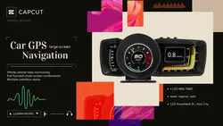 Electronic products Car GPS Product display cool