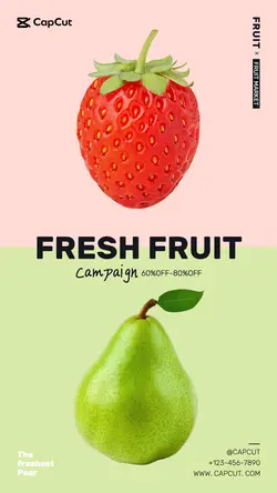 Services fruit Price reduction Minimalist