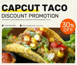Food and Beverage taco Discount Minimalist style