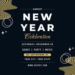 New Year Celebration Invitation