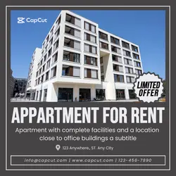 Minimalist Appartment For Rent Instagram Post