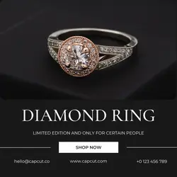 Diamond Ring Display Instagram Post