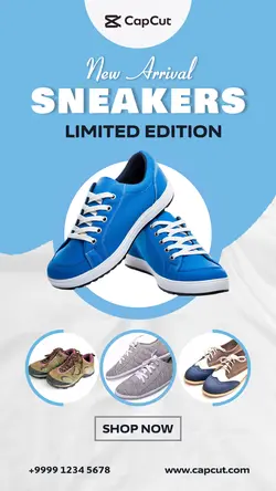 Display Product New Arrival Sneakers For Story