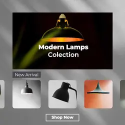 modern lamps colection instagram post