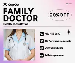 Medical Family Doctor Business Card Simplicity