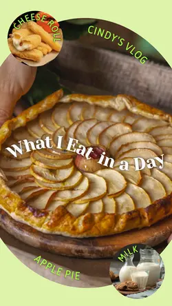 What I Eat in a Day Diary Youtube Thumbnail 9:16