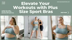 Fashion Plus Size Sport Bras Promotion