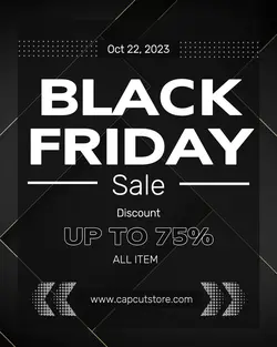 Black Friday Sale Instagram Portrait