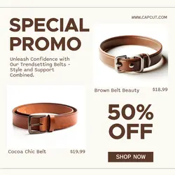 Fashion Belt Promotion Instagram Post