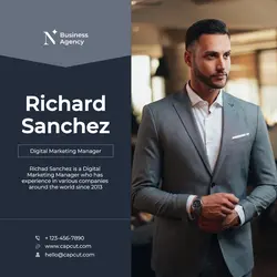 Modern Minimalist Corporate Personal Profile Instagram Post