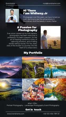 Business personal portfolio Instagram story
