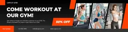Gym Promotion LinkedIn Banner