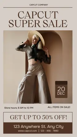 Single Image Poster - Women's Fashion Sale