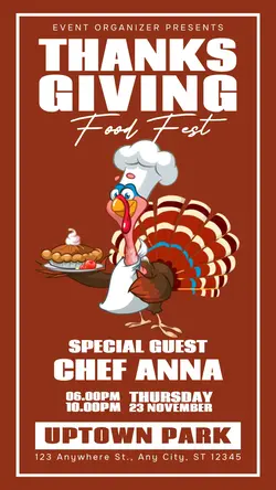 Thanksgiving Food Fest Event Instagram Story