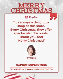 Christmas Store Testimonial Instagram Portrait