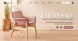 Furniture Sale Promotion In Landing Page