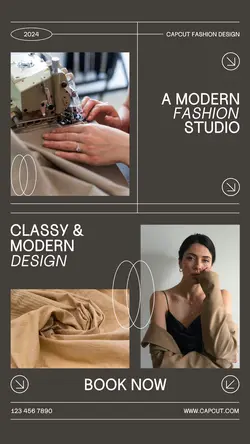 Modern Fashion Studio Instagram Story Post