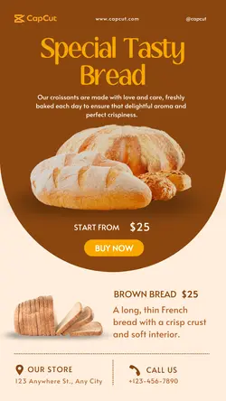 Tasty Bread Promotion Instagram Story