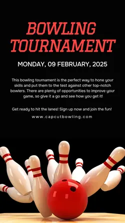 Bowling Competition Promotion Instagram Story