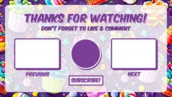 Non Marketing Youtube Endscreen Cute Purple