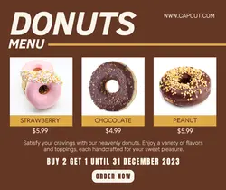 Donut Promotion Facebook Post