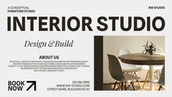 Minimalist Furniture Studio Twitter Post