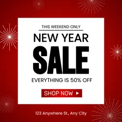 New Year Sale Instagram Post