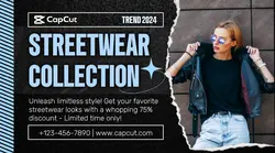 Fashion Streetwear Style Promotion Facebook Ads