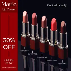 Lip Cream Matte Promo Instagram Post