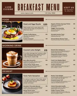 Food Breakfast Menu Instagram Potrait