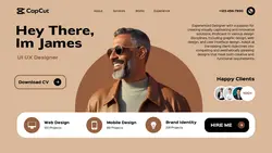 Brown Modern Personal Portfolio Website
