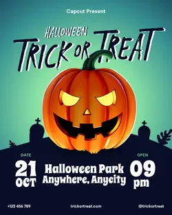 Halloween Trick or Treat Event Instagram Post
