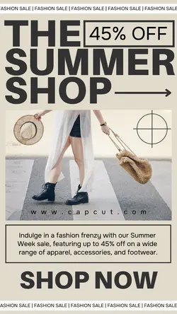 Fashion Summer Promotion Sale Instagram Story