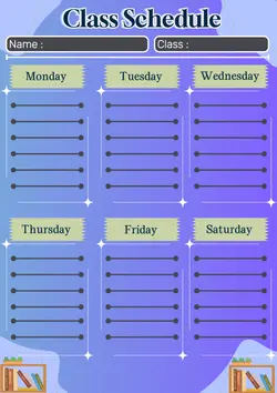 on-marketing Planner & Schedule Blue Minimalist