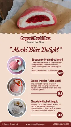 Food Mochi New Menu Pricelist Instagram Story