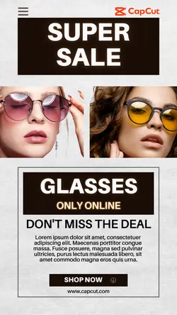 Fashion Industry Glasses Instagram Story