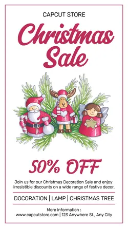 Christmas Decoration Sale Instagram Story