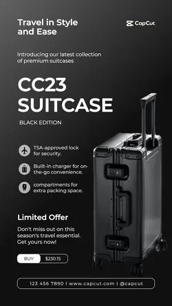 Fashion Suitcase Promotion Instagram Story