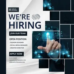 Business We're Hiring Instagram Post