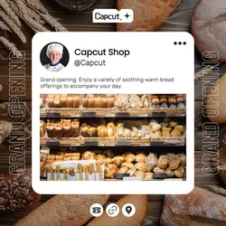 Grand Opening Food Store Instagram Post