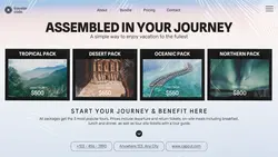 Travel Vacation Package Display Twitter Post